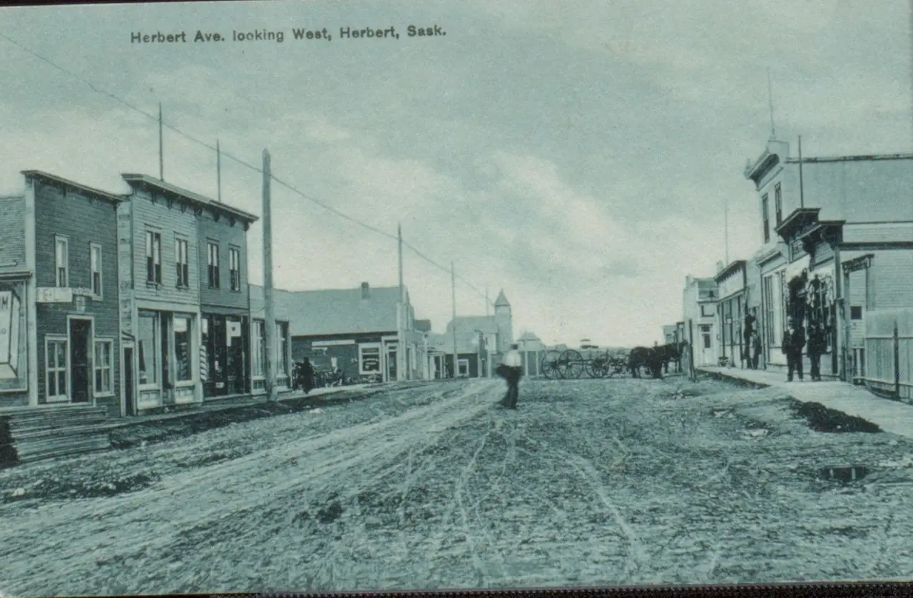 Herbert Avenue looking west, about 1910